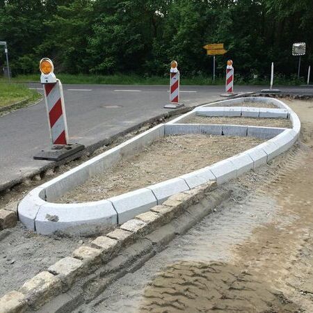 Radweg Motzen - Töpchin - Bauphase