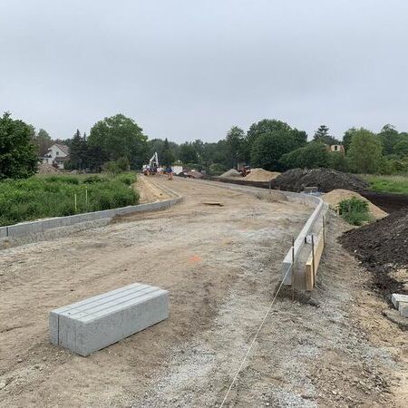 B-Plan Machnower Chaussee - Bauphase