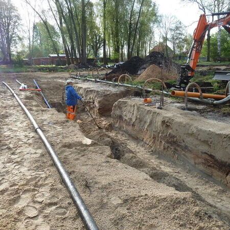 B-Plan Machnower Chaussee - Bauphase