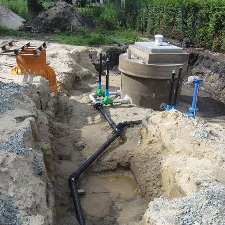 B-Plan Machnower Chaussee - Bauphase