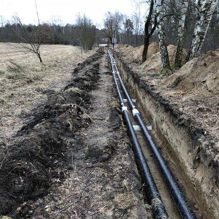 Fernwärmeerschließung Technologiepark Funkerberg - Bauphase