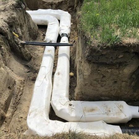 Fernwärmeerschließung Technologiepark Funkerberg - Bauphase